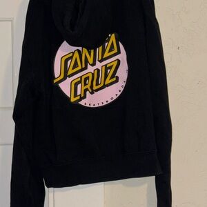 Santa Cruz classic dot black hoodie